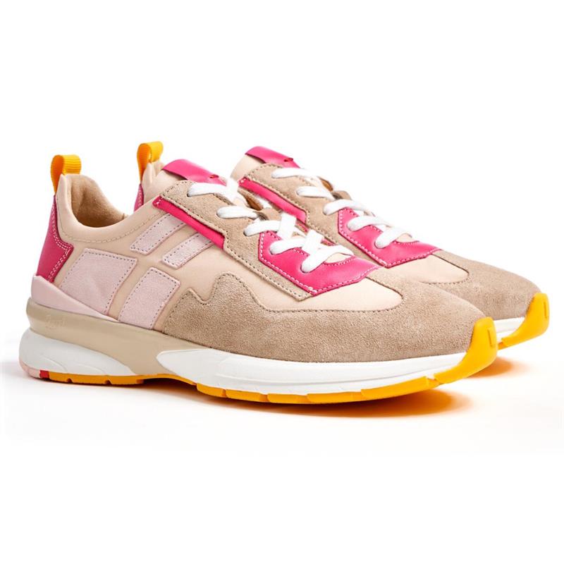 Billede af LLOYD 13-700-3Dame Sneaker LINEN/BEIGE/BALETT/FUXIA Str. 40