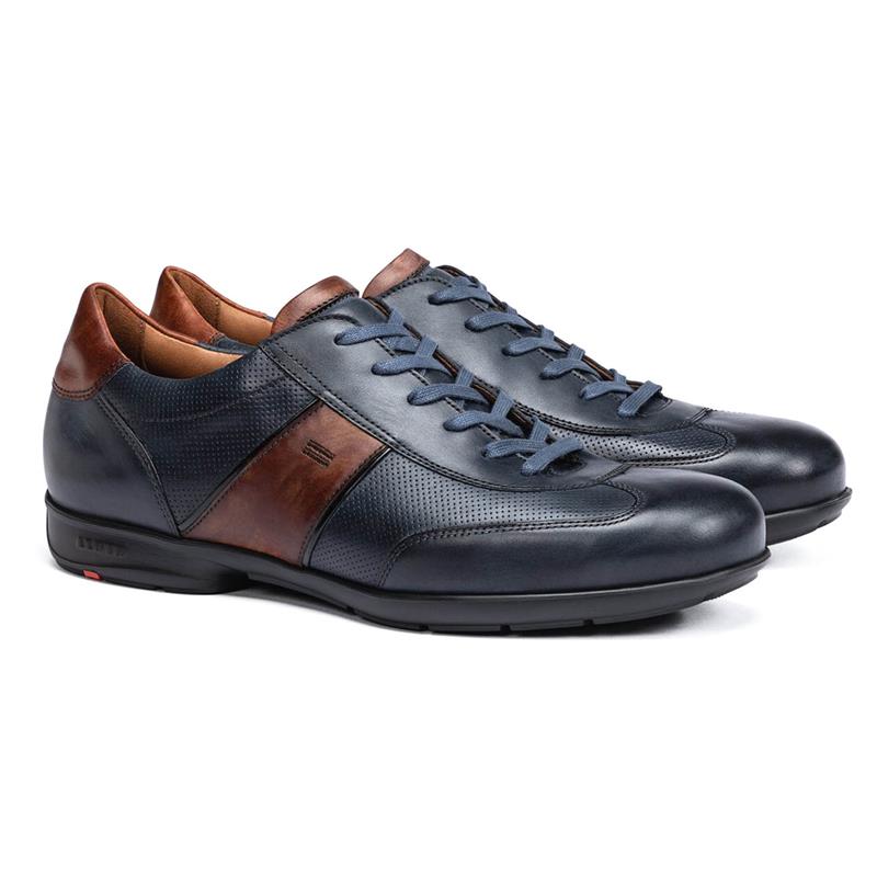 LLOYD AKIN Herre Sneaker ATLANTIC BLUE/BRANDY Str. 44