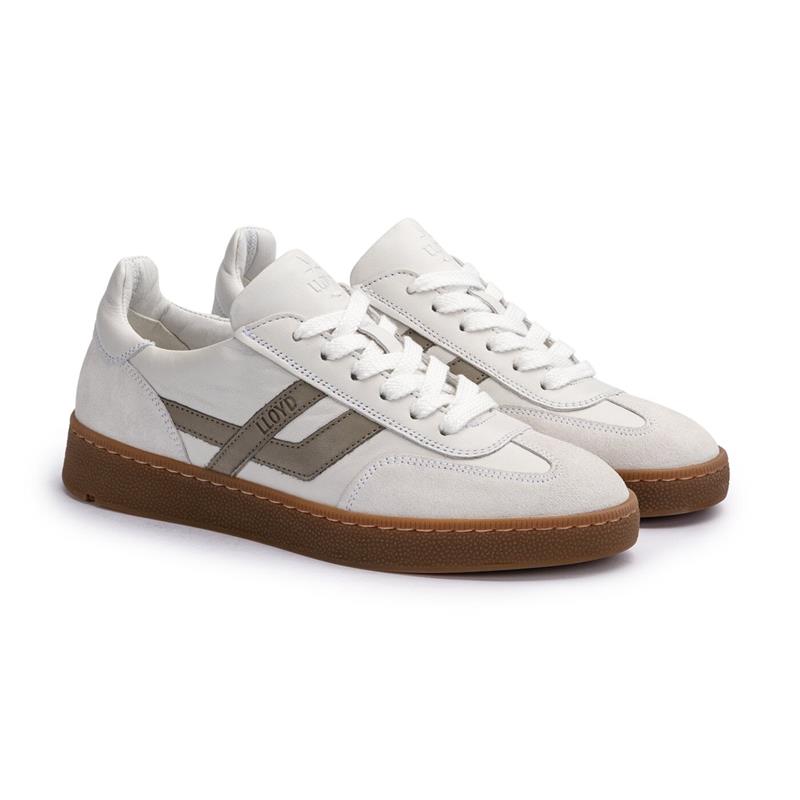 LLOYD BRAVA Dame Sneaker OFFWHITE/GREEN Str. 36
