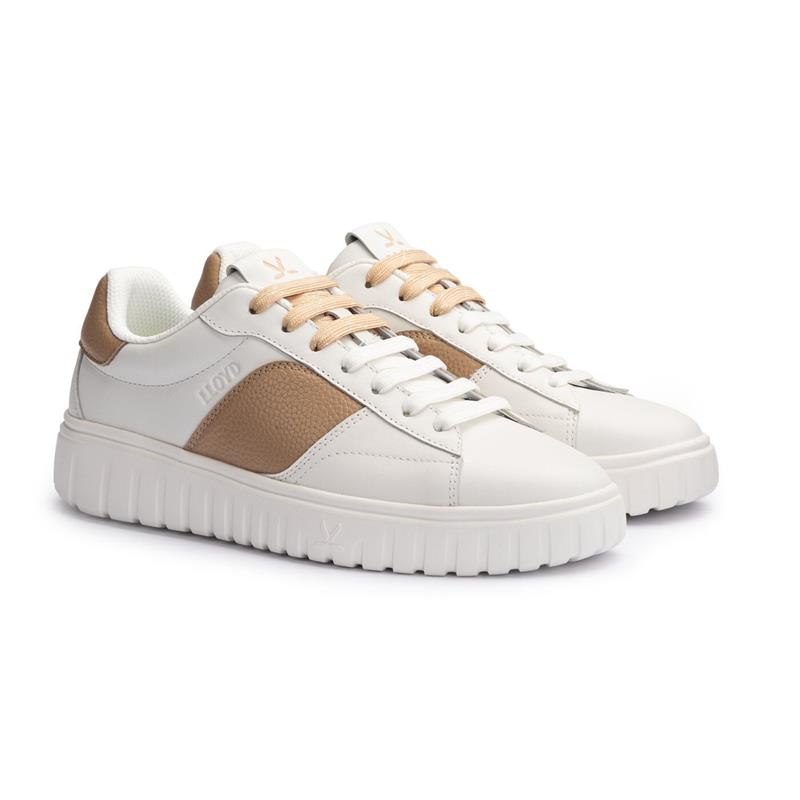 LLOYD TORO WAY Dame Sneaker WHITE/BEIGE Str. 36